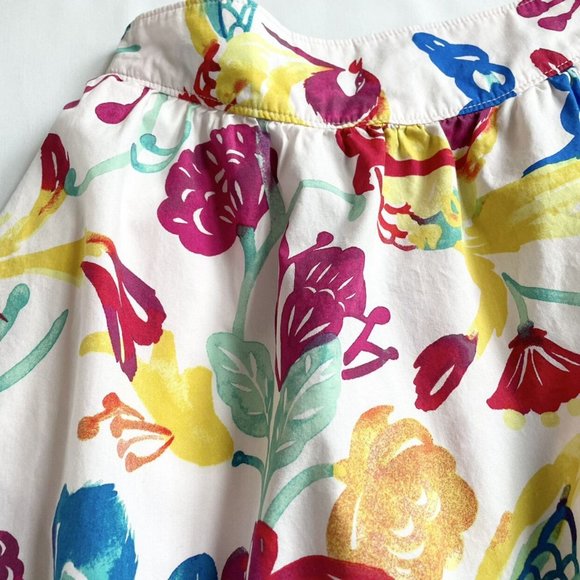 Tea Collection Floral Skirt Girls Size 12 - Picture 6 of 10